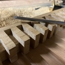 Chaise en chêne et noyer