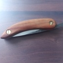 Couteau pliant en mirabellier