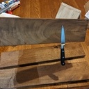 Porte couteaux en noyer