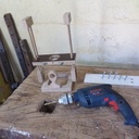 Guide - support inclinable pour perceuse filaire