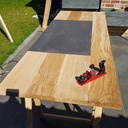 Bureau chêne et métal