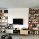 Bibliothèque ouverte chêne