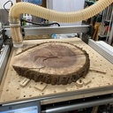 Surfacage / bon ma fraise est pas d'equerre avec la table / d'ou les rainure sur la photo de finition