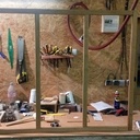 Verrière et porte coulissante