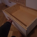 Placard d'entrée en frêne écaillé