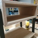 Table de nuit bois métal #récupération