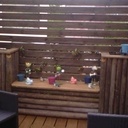 Coin repos en bois de récupération