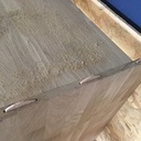 Cuisine chêne massif et crédence en argile