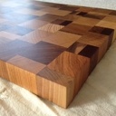 Planche à découper en bois de bout