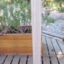 Essai de meuble cabinet pieds gainés