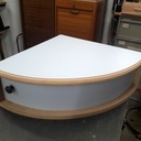 Console suspendue quart de rond