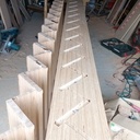 Escalier droit multiligne