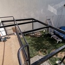 Terrasse sur pilotis métal et bois