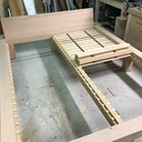 Lit double en Frêne