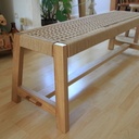 Banc avec tressage