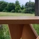 Tabouret en chêne de récup'