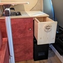 Tiroir coulisses traditionnelles bois