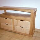 Meuble tv érable et chêne