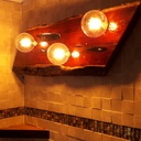 Lampe en Campêche _ 3 Ampoules