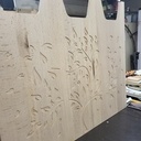 Meuble panier à linge