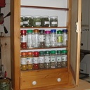Armoire à épices en bois de palette...