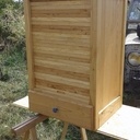 Volet roulant en châtaignier