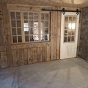 Cloison et porte upcycling