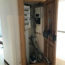 Placard d’angle pour balais et compteur