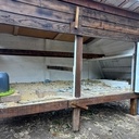 Poulailler en planches de récupération