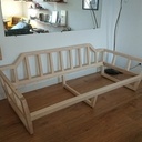 Canapé en frêne (3 places, assise 190x80cm)