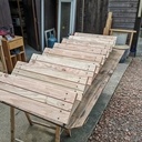 Fabrication d'un escalier en bois pour piscine hors sol
