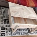 Table Basse Palette - Rangement DVD-BlueRay , jeux de société