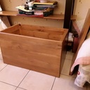 Coffre à jouet en bois de recup