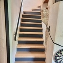 Habillage d’escalier. Châtaignier.