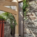 Préau en chataignier