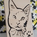 Portrait de chat chantourner