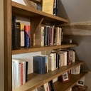 Habillage mur façon bibliothèque