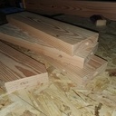 Porte ancienne étable en Douglas