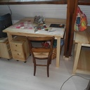 Un espace bureau en frêne