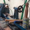 Maillet en manche tourné et  plastique recyclé et fondu