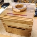 Boîte en Chêne avec inser bois exotiques