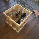 Caisse à lait en bois de palettes