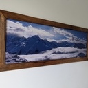 Cadre photo en noyer