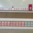 Ecole - Tableau de présence / frise des nombres / Abécédaire / plaque à compter