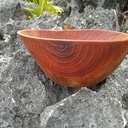 Petit bol en acajou d'Afrique