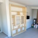 Etagère sur mur pas droit