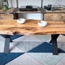 Table basse en chêne massif
