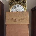Prototype de sculpture pour trapèze d'horloge comtoise