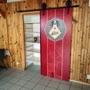 Porte de placard en marqueterie