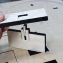 Tenon-mortaise serrée, en découpe laser